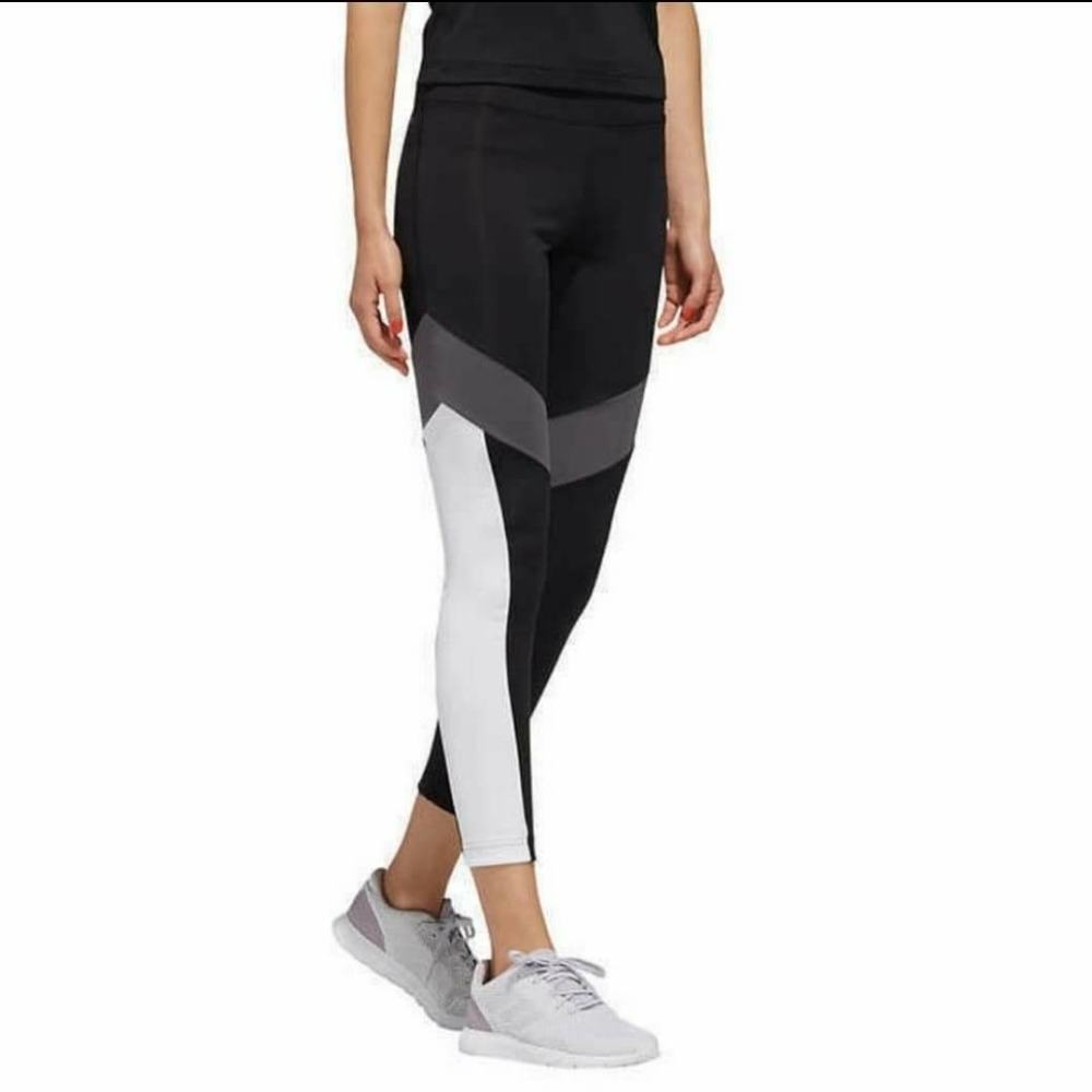 Adidas womens design 2 move colorblock leggings - Picture 3 of 4